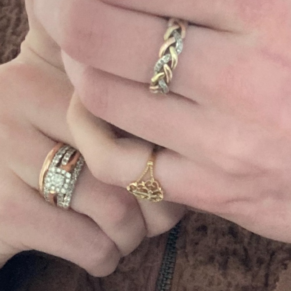 Solid Gold Cross Ring - image 8